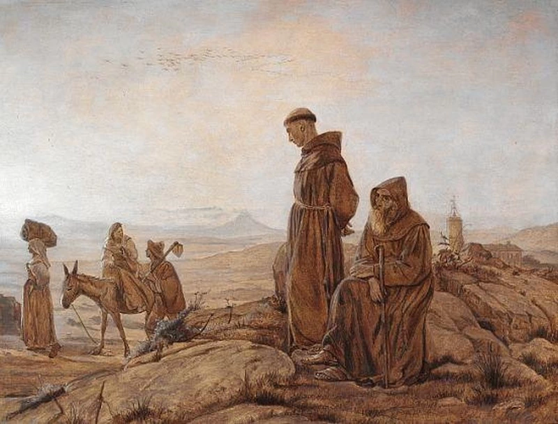 Due monaci, 1861